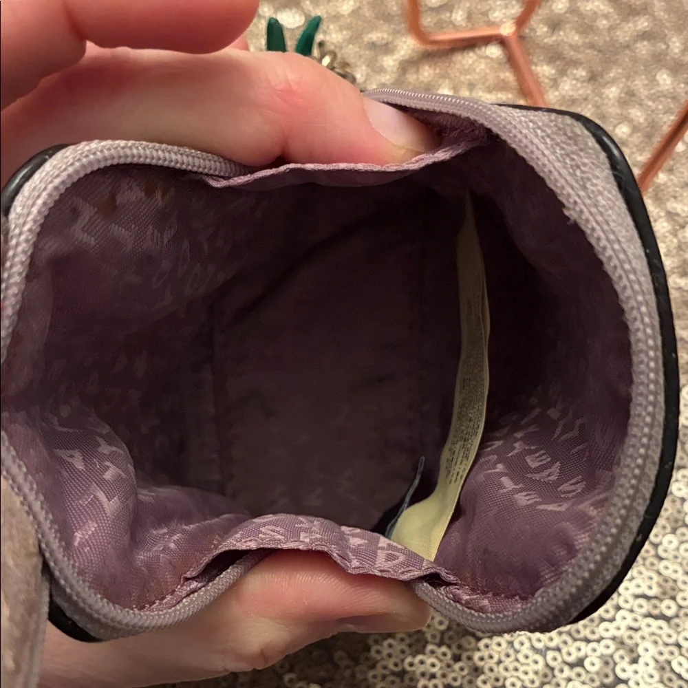 Gray Bunny Coin Purse Kate Spade w Carrot Zip & Fuzzy Tail Leather 2017 - Picture 8 of 10